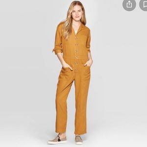 NWOT Universal Thread Boiler Suit - Mustard Yellow